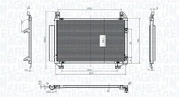 Magneti Marelli 350203837000 Kondensator, Klimaanlage FüR Toyota