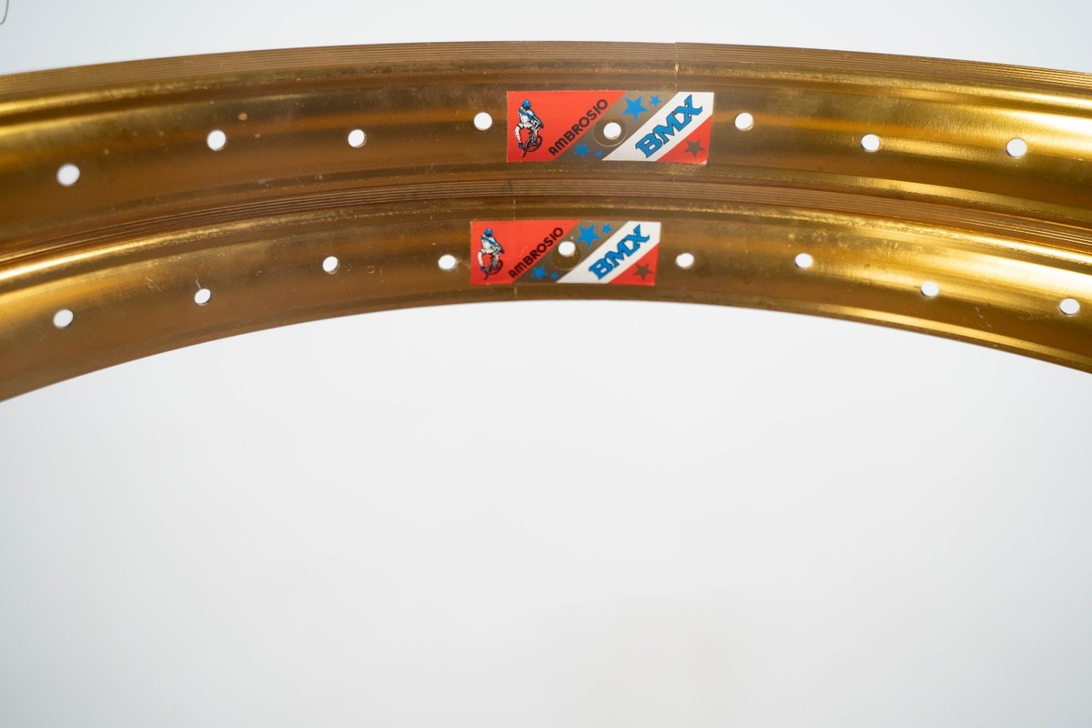 NOS AMBROSIO BMX GOLD CLINCHER RIMS 20