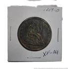1859 O Seated Liberty Fine Silver Half Dollar .50 C US Coin