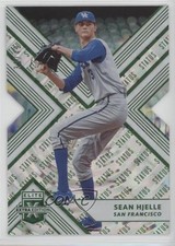 2018 Panini Elite Extra Edition Status Emerald Die-Cut 39/49 Sean Hjelle #44 hg6