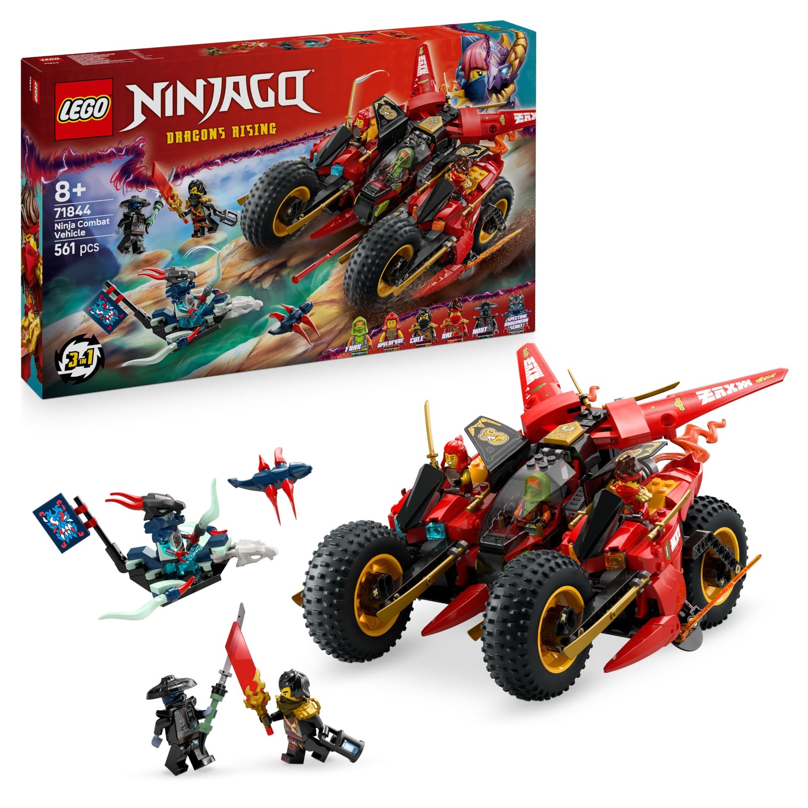 Véhicule De Combat des Ninjas LEGO Ninjago 71790 multicolore pour enfant dès 6 ans