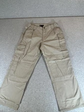 5.11 Tactical Series Pants Mens 36x30 Khaki Cotton Canvas Cargo Utility Workwear