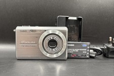 Casio Exilim EX-Z75 7.2MP Digital Camera 3x Zoom Silver - Bundle - Fully Tested