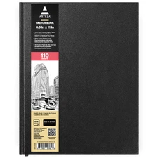 Hardcover Sketch Book 8.5 x 11 Drawing Pad 100 Sheets Sketch Pads for Drawing...