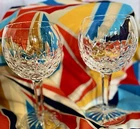 VINTAGE!! Waterford Crystal Lismore Wine Glasses - Set of 2. Gothic Script Mark