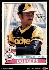 1979 O-Pee-Chee #359 Derrel Thomas Signed as Free Agent 11-14-78 Dodgers 5 - EX