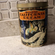 Vintage Sunkist California Dream Litho Tin