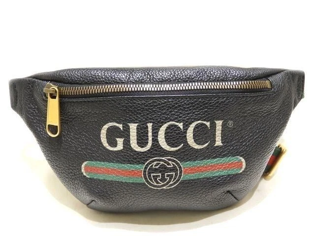 Sac à fesses petite taille GUCCI Sherry cuir noir 527792