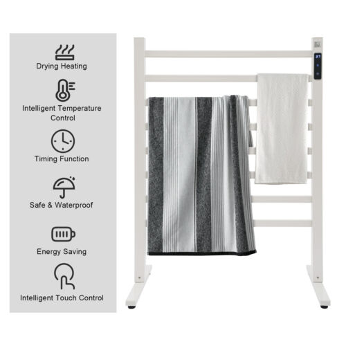 Scaldasalviette 8 Bar Riscaldato 32,7" Scaldasalviette Libera Installazione per Bagno - Foto 5 di 23