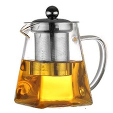350/550/750/950ml Heat Resistant Clear Glass Teapot Coffee Tea Leaf Herbal Pot