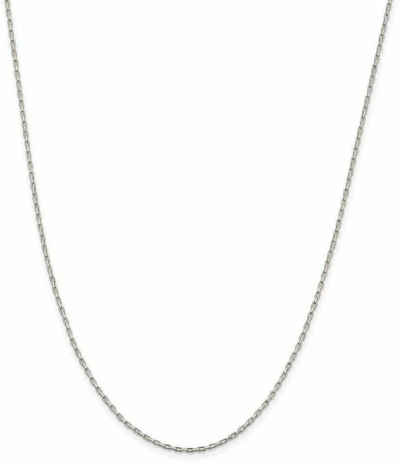 アクセサリー Silver chain long necklace Sterling Silver 4.3mm Open Elongated Link Chain 22