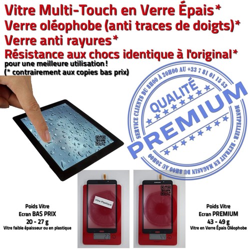 Vitre Tactile SM-T231 TAB 4 Assemblée Adhésif Prémonté Samsung Ecran Noir - Photo 3/5