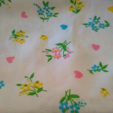 VINTAGE CHATHAM RECEIVING BLANKET UNISEX BLUE PINK YELLOW 28x40