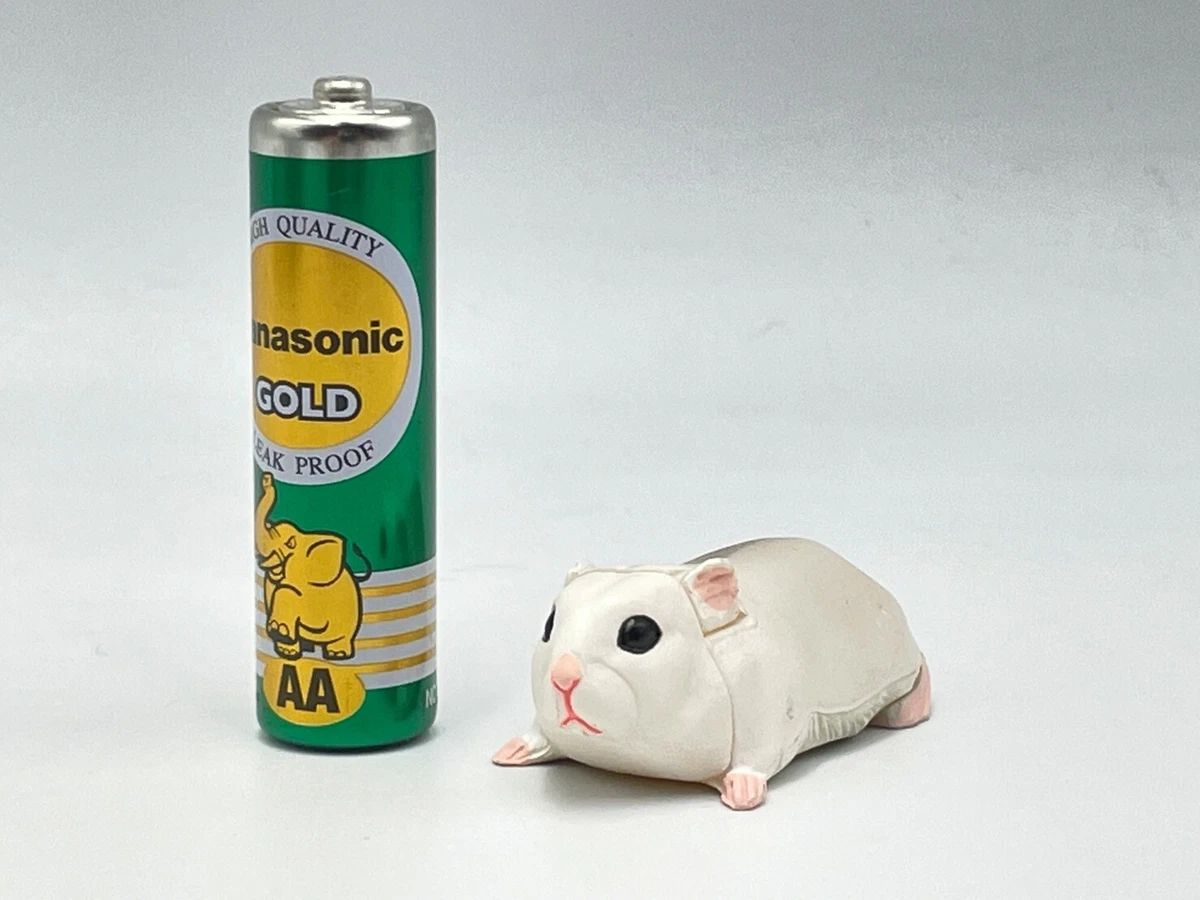 Japan Kaiyodo Choco Q White Hamster Pet Animal Realistic Figure Miniature