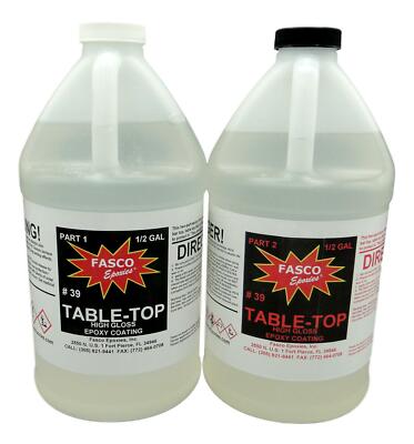 Table Top and Bar Top Epoxy Coating 1 gallon Kit | eBay