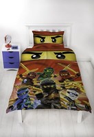 Lego Ninjago Collective Single Panel Duvet Reversible Bedding Set