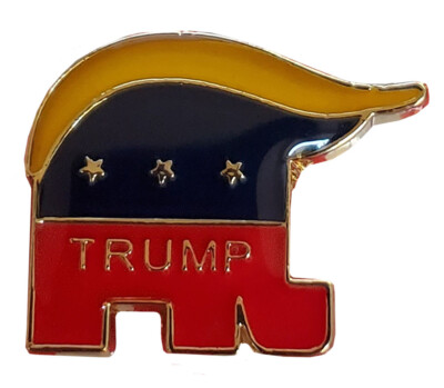 Trump 2024 GOP Republican Party Hat Cap Lapel Pin