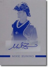 MICHAEL ZUNINO 2012 Rize Rookie Autograph Printing Press Plate Auto RC 1/1