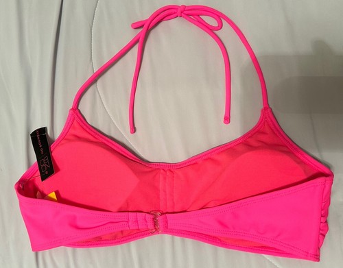 No Boundaries Hot Pink Bikini Top Girls Large 11-13 NWT - Picture 2 of 5