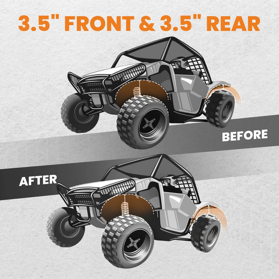 3.5" Lift Kit For Yamaha Wolverine / Wolverine R-Spec 2016 2017 - Image 4 of 4