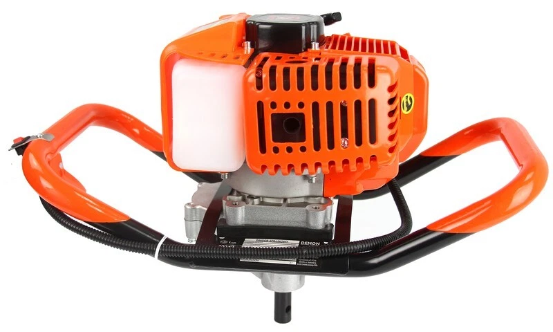 Benzin Erdbohrer 62ccm 5,2 PS Erdlochbohrer Pfahlbohrer Erdbohrgerät Demon + Öl - Bild 4 von 4