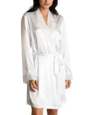 Linea Donatella Sonya Embellished Satin Bridal Wrap Robe - Ivory - SYB030
