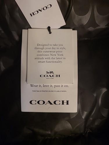 Coach 3 In 1 Men's Size X-Large Black Shearling Hooded Duck Down Parka CB587 New - Picture 8 of 10