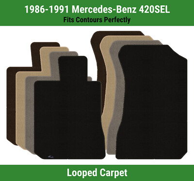 Lloyd Classic Loop Front Row Carpet Mats for 1986-1991 Mercedes-Benz 420SEL 