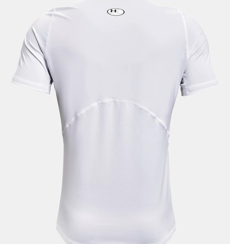 Under Armour HeatGear Men's Fitted Short Sleeve Baselayer Size XL White - Picture 3 of 6
