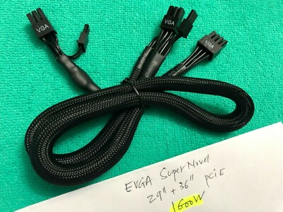 BRAIDED EVGA SuperNOVA  PCIE VGA Power Supply Cable,ORIGINAL