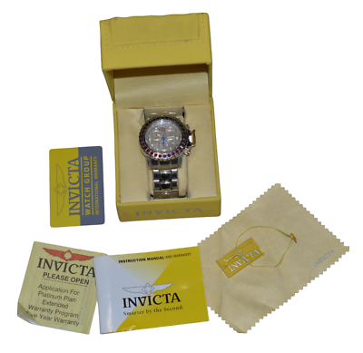 Men's 47mm Invicta Subaqua LE Diamond Sapphire Ruby Meteorite