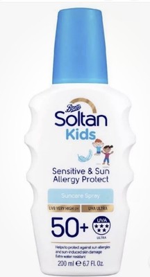 BOOTS SOLTAN KIDS SENSITIVE & SUN ALLERGY PROTECT SONNENPFLEGE SPRAY 50+ LSF 200ML