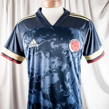 ADIDAS New Blue Yellow Men Activewear Atheltic Jersey Top Size M