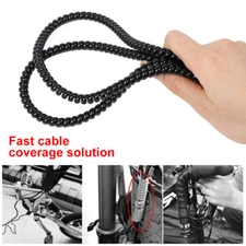 2PCS 1M TPU Winding Protection Line Cable Scooter Spiral Wire Winder Organizer