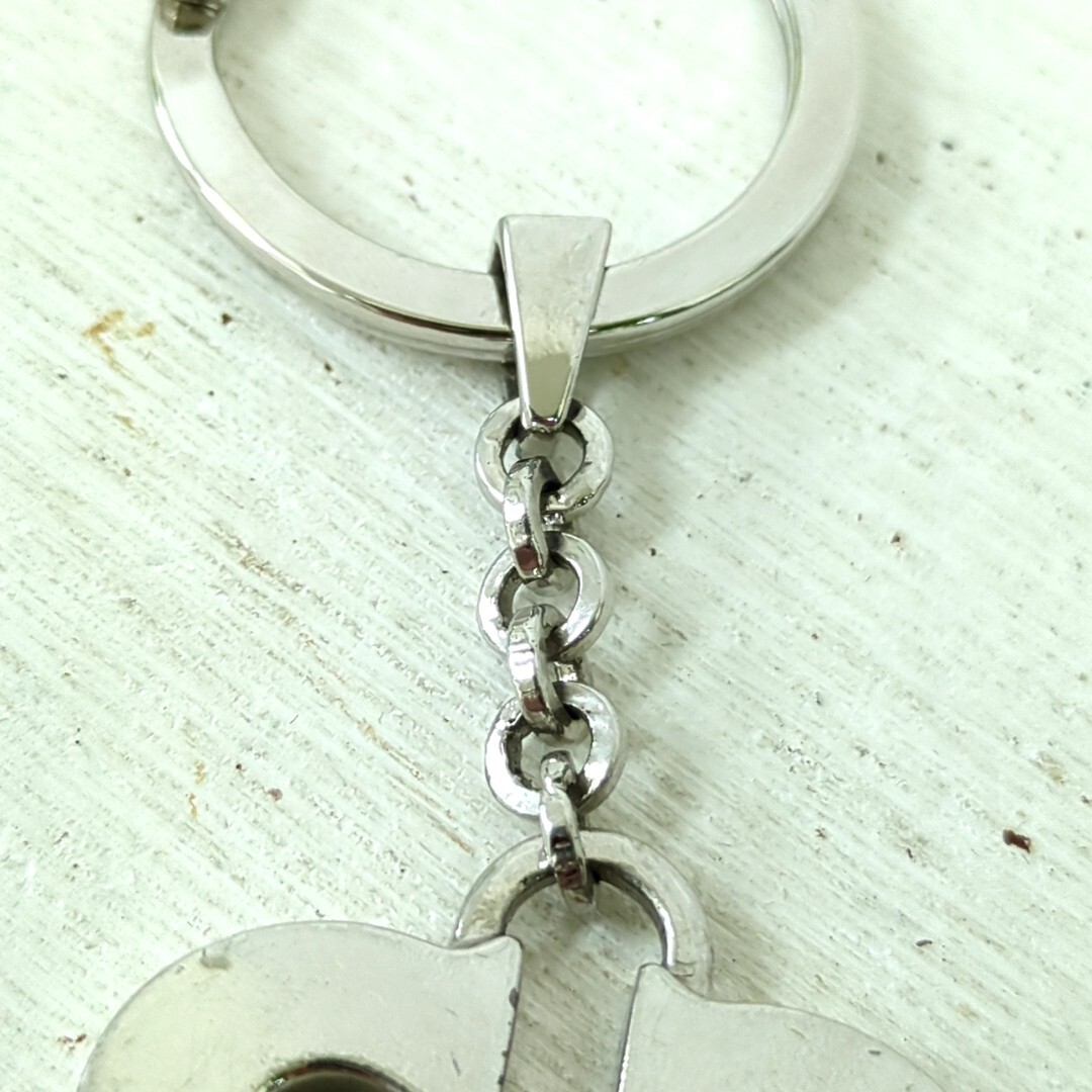 Cartier ハート キーリング Cartier Heart Key Ring Key Chain Silver Color Women's Used