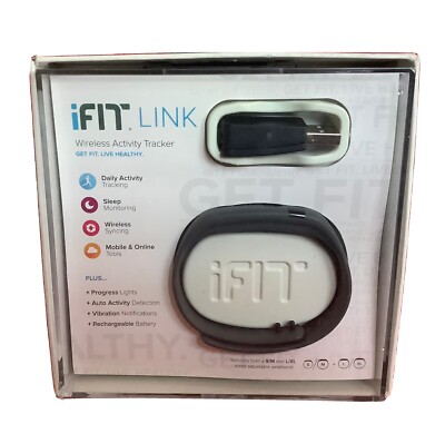 New iFIT Link Wireless Activity Fitness Tracker Black