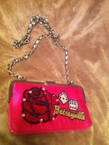 betsey johnson dice purse