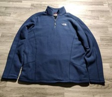 The North Face Men  s Navy 1/4 Zip Fleece Pullover Size M
