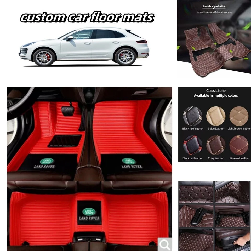 For Land Rover All Models Car Floor Mats Luxury Custom Carpets Waterproof Mats Foto 3 de 4