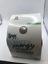 L'eggs Medium Support Leg Sheer Panty Tights Size B NUDE