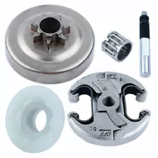 .325" 7T Clutch Drum Kit For Husqvarna 445 450 345 340 350 Oil Pump Worm Gear