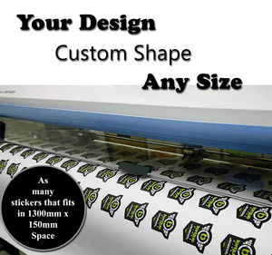 bulk sticker custom print vinyl your design decals labels logo stickers