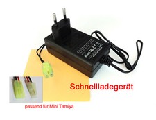 Schnell-Ladegerät 1000mAh für NiCd NiMH Mini-Tamiya Stecker 1,2V-18V 1-15 Zellen