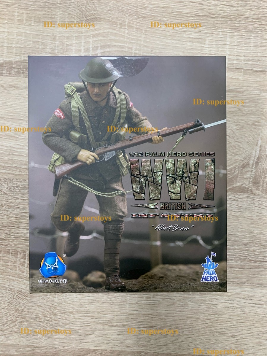 DID XB80028 1/12 WWI British Infantry Albert Brown Male Action