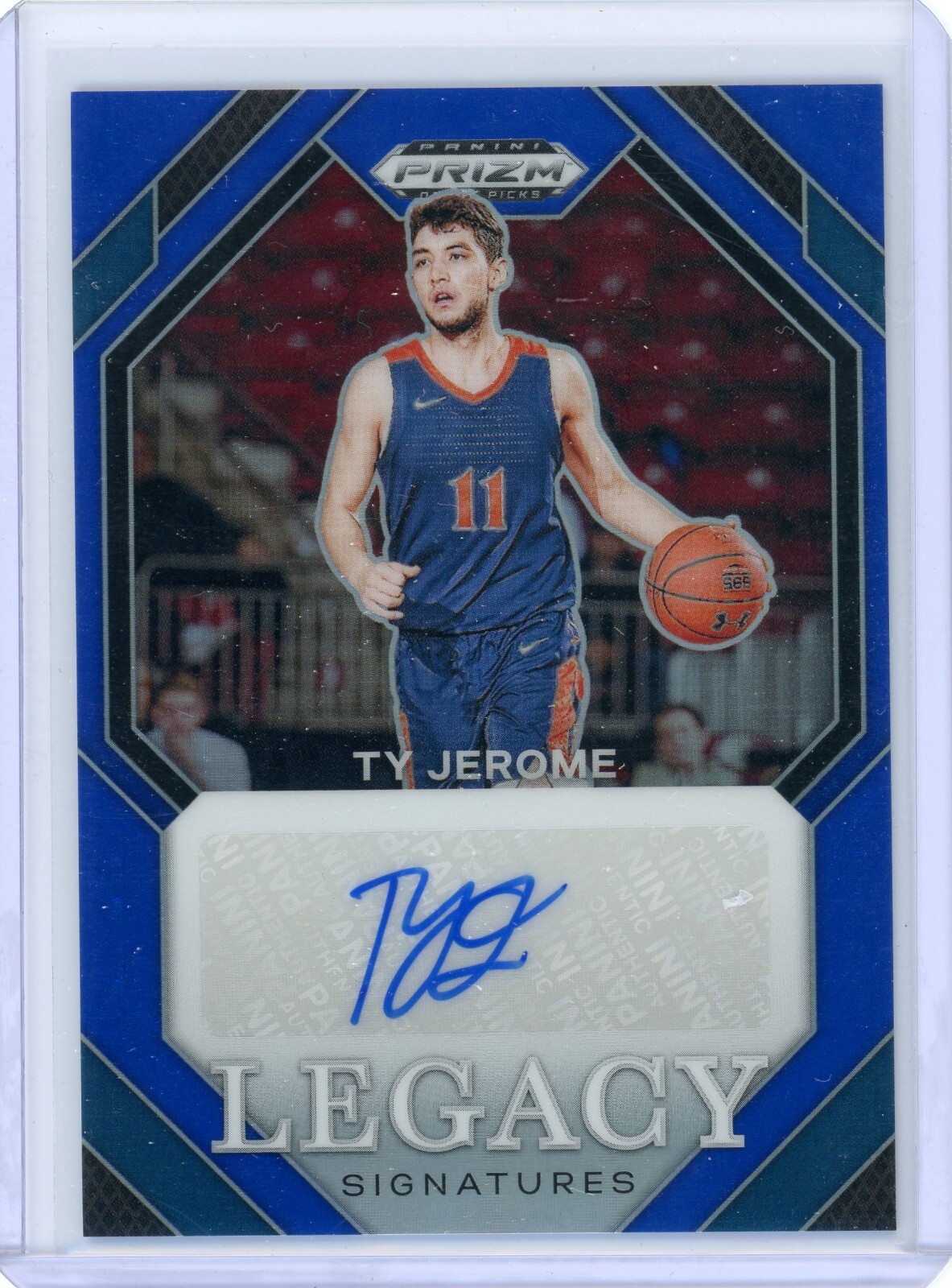 2024-25 Panini Prizm Draft Picks Ty Jerome Legacy Signatures Blue Prizm /149