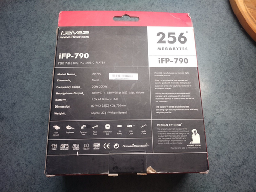 iRiver iFP-790 256Mb digital player FM radio UMS Windows 10 Compatible - Picture 2 of 12