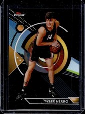 2023-24 Topps Finest Tyler Herro Black Refractor Common #/25 Heat
