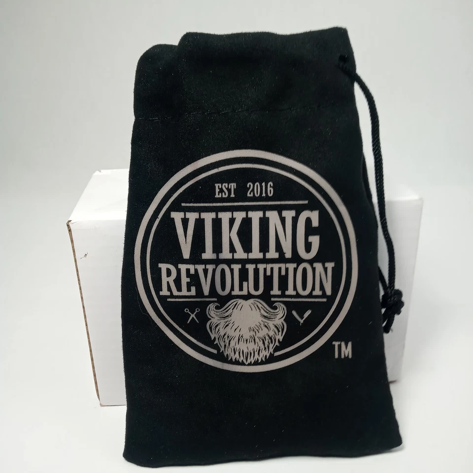 Juego de cepillo de cerdas de jabalí peine para barba Viking Revolution para hombres aseo peinado Foto 2 de 4