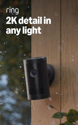 Ring Outdoor Cam Plus, Battery (newest model), Home or 1 Camera, Black 