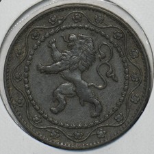 Belgium 1916 25 Cents Lion animal 297330 combine shipping
